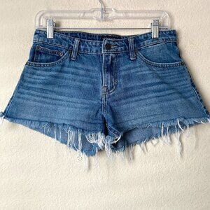Lucky Brand The Cut Off Boho Frayed Hem Jean Shorts